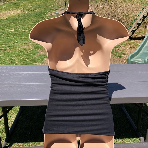 Women’s Vintage Reversible Swimsuit Tankini Bathing Suit Swim Top XL 16 - Picture 9 of 12